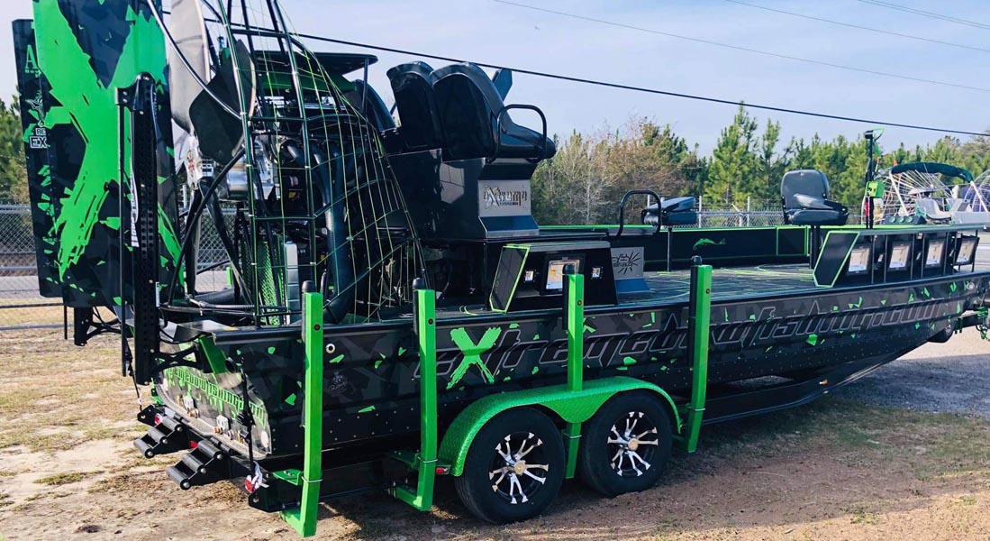 Preowned 2019 22x9 Bowfishing Airboat For Sale